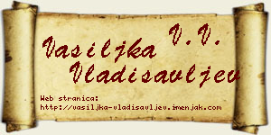 Vasiljka Vladisavljev vizit kartica